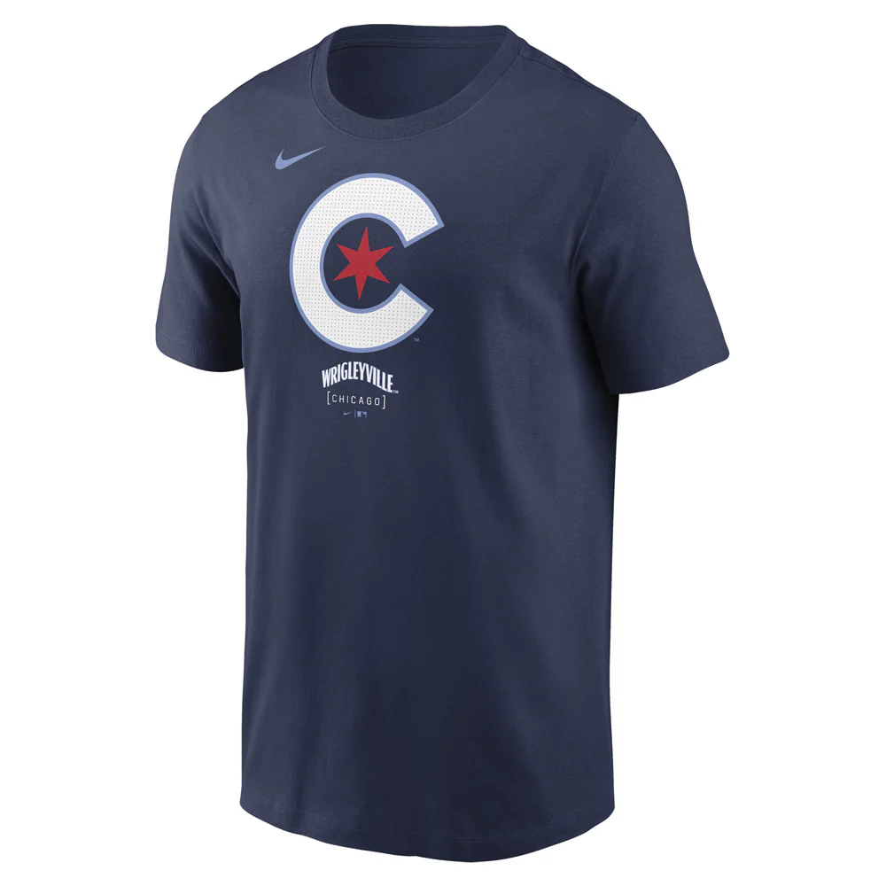 MLB Chicago Cubs Nike City Connect Logo Essential T-Shirt - Navy - Image 2