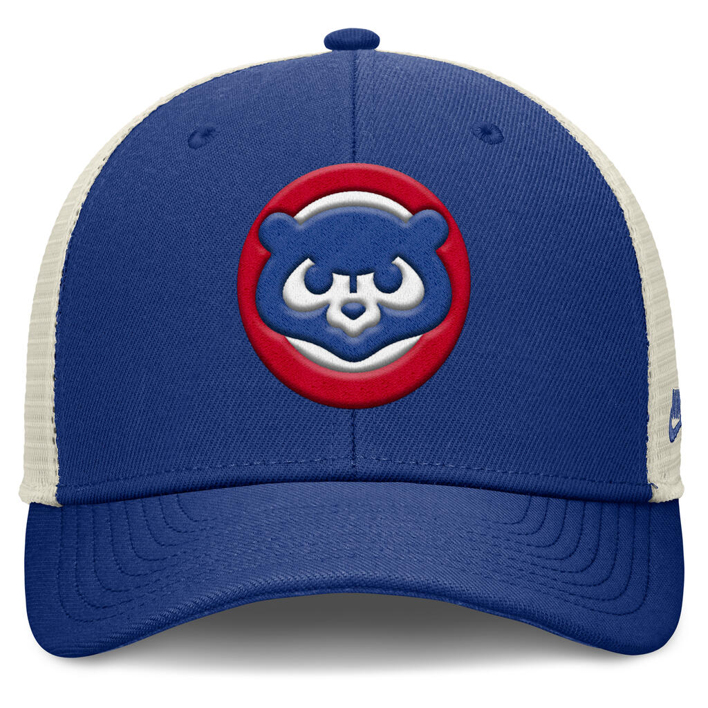 MLB Chicago Cubs Nike Cooperstown Trucker Snapback Hat - Blue - Image 2