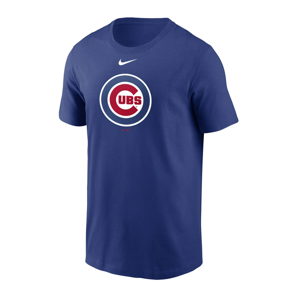 MLB Chicago Cubs Nike Cotton Logo T-Shirt - Blue - Image 2