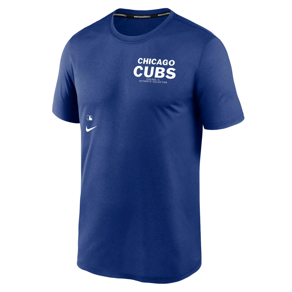 MLB Chicago Cubs Nike Early Work T-Shirt - Blue - Image 2