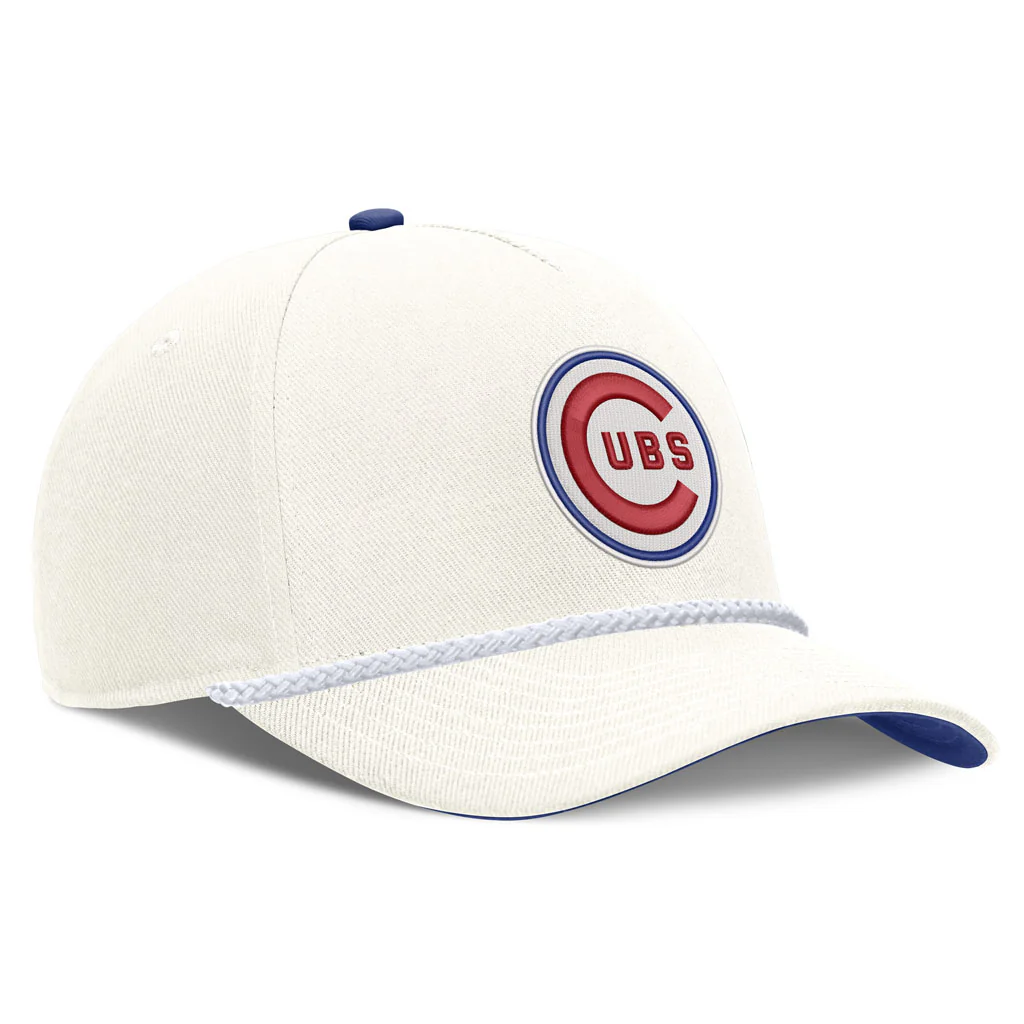 MLB Chicago Cubs Nike Rope Cooperstown Adjustable Hat - Cream - Image 2
