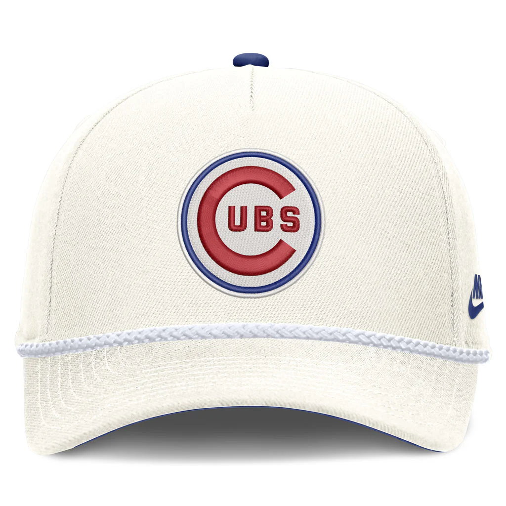 MLB Chicago Cubs Nike Rope Cooperstown Adjustable Hat - Cream - Image 3