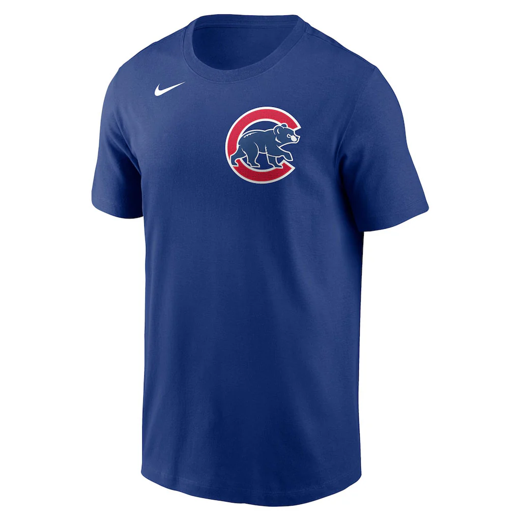 MLB Chicago Cubs Pete Crow-Armstrong Nike Fuse Name & Number T-Shirt - Blue - Image 2