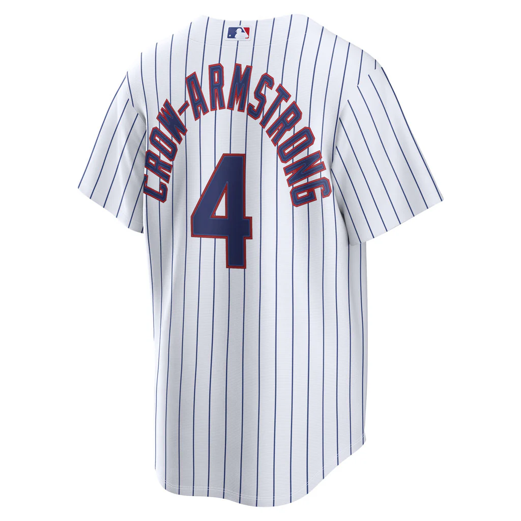 MLB Chicago Cubs Pete Crow-Armstrong Nike Home Replica Jersey - White - Image 3