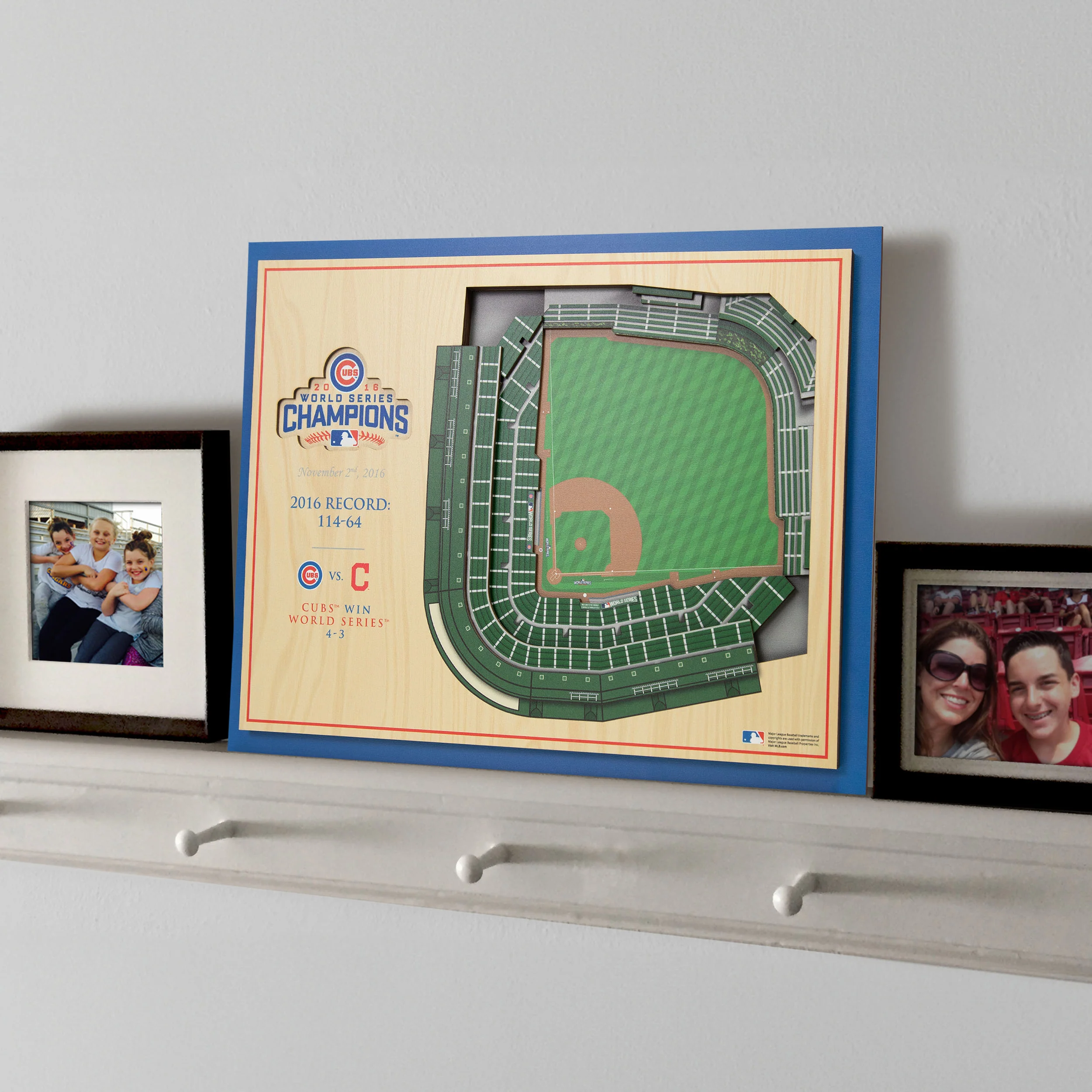 MLB Chicago Cubs You the Fan 2016 World Series 5-Layer 3D Stadium View Wall Art - Image 2