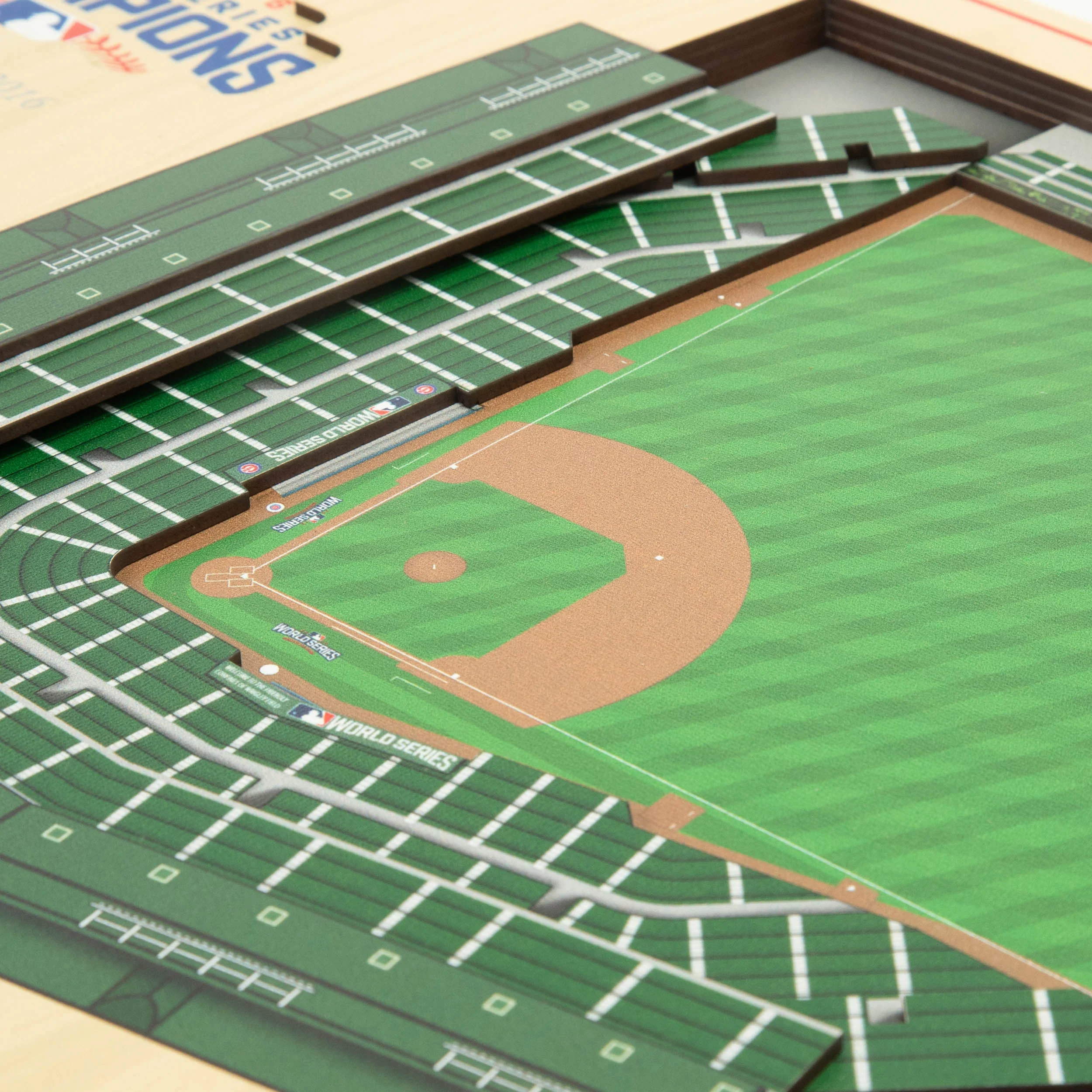MLB Chicago Cubs You the Fan 2016 World Series 5-Layer 3D Stadium View Wall Art - Image 3