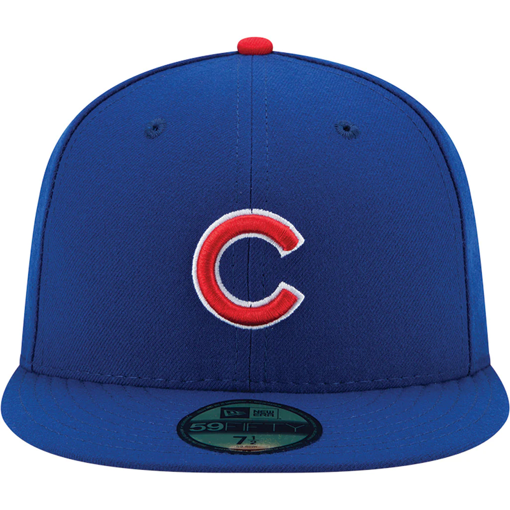 MLB Chicago Cubs Youth New Era Home Authentic Collection 59FIFTY Fitted Hat - Blue - Image 3