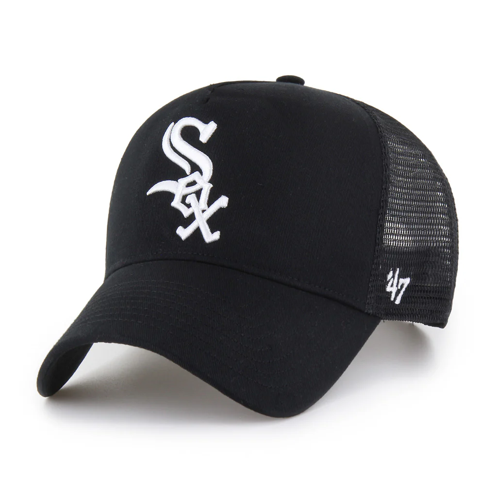 MLB Chicago White Sox '47 Ballpark Offside Snapback Trucker Hat - Black