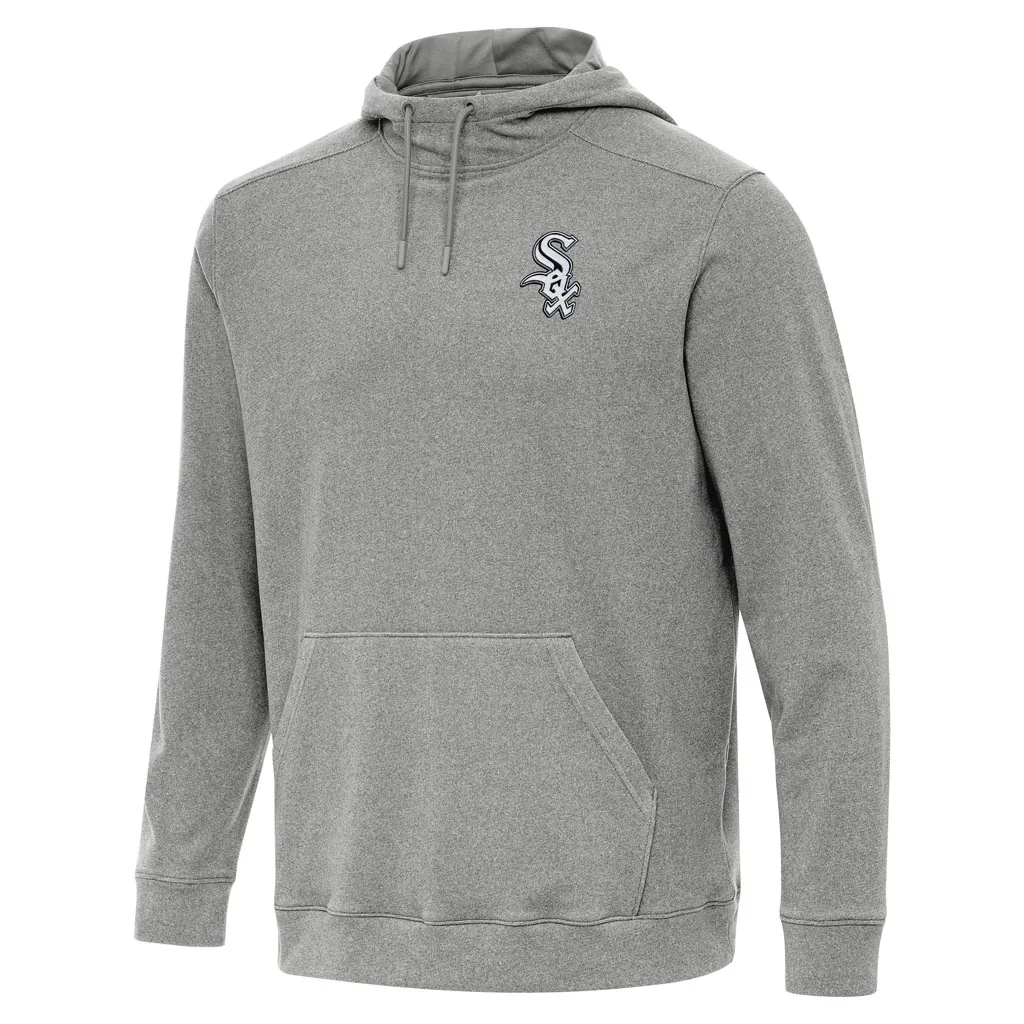 MLB Chicago White Sox Antigua Cloud Pullover Hoodie - Heather black