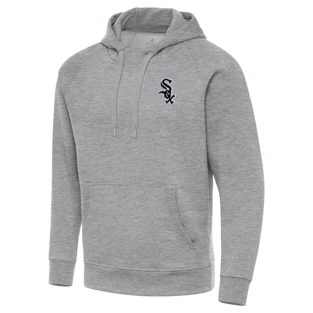 MLB Chicago White Sox Antigua Victory Pullover Hoodie - Heather gray