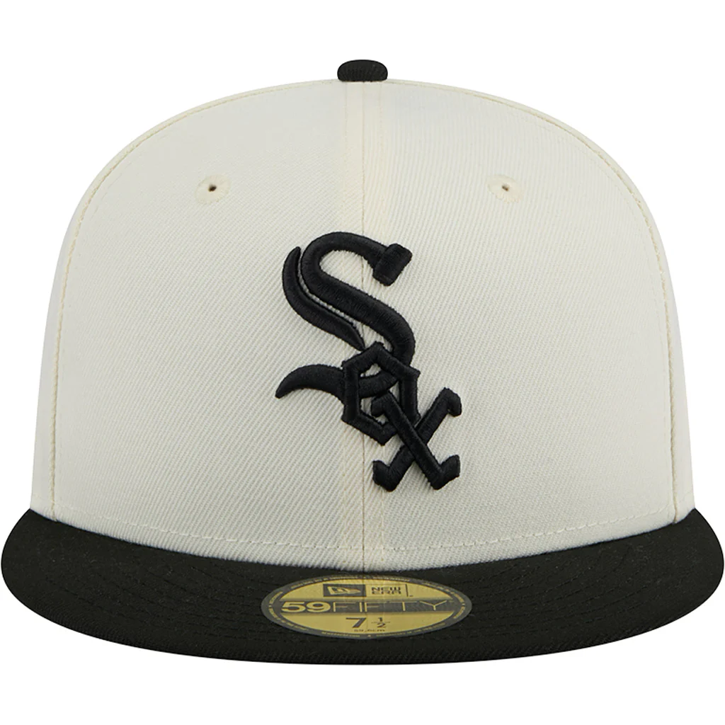 MLB Chicago White Sox New Era Two-Tone Chrome OTC 59FIFTY Fitted Hat - Chrome - Image 3