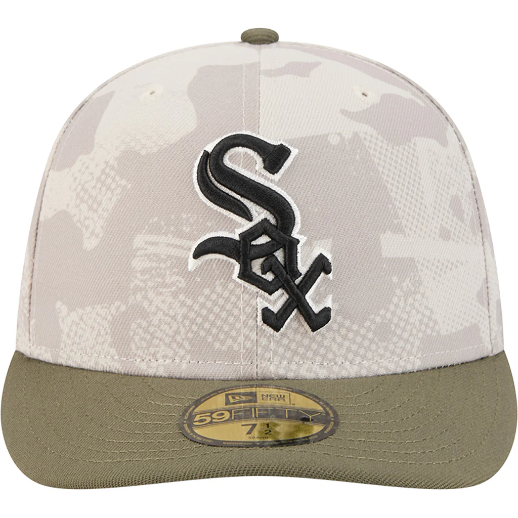 MLB Chicago White Sox New Era 2025 Armed Forces Day 59FIFTY Fitted Hat - Stone - Image 3