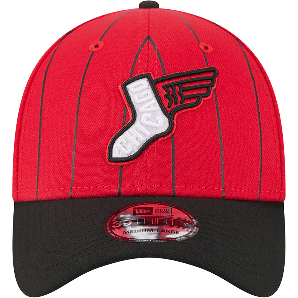 MLB Chicago White Sox New Era 2025 City Connect 39THIRTY Flex Fit Hat - Red - Image 3