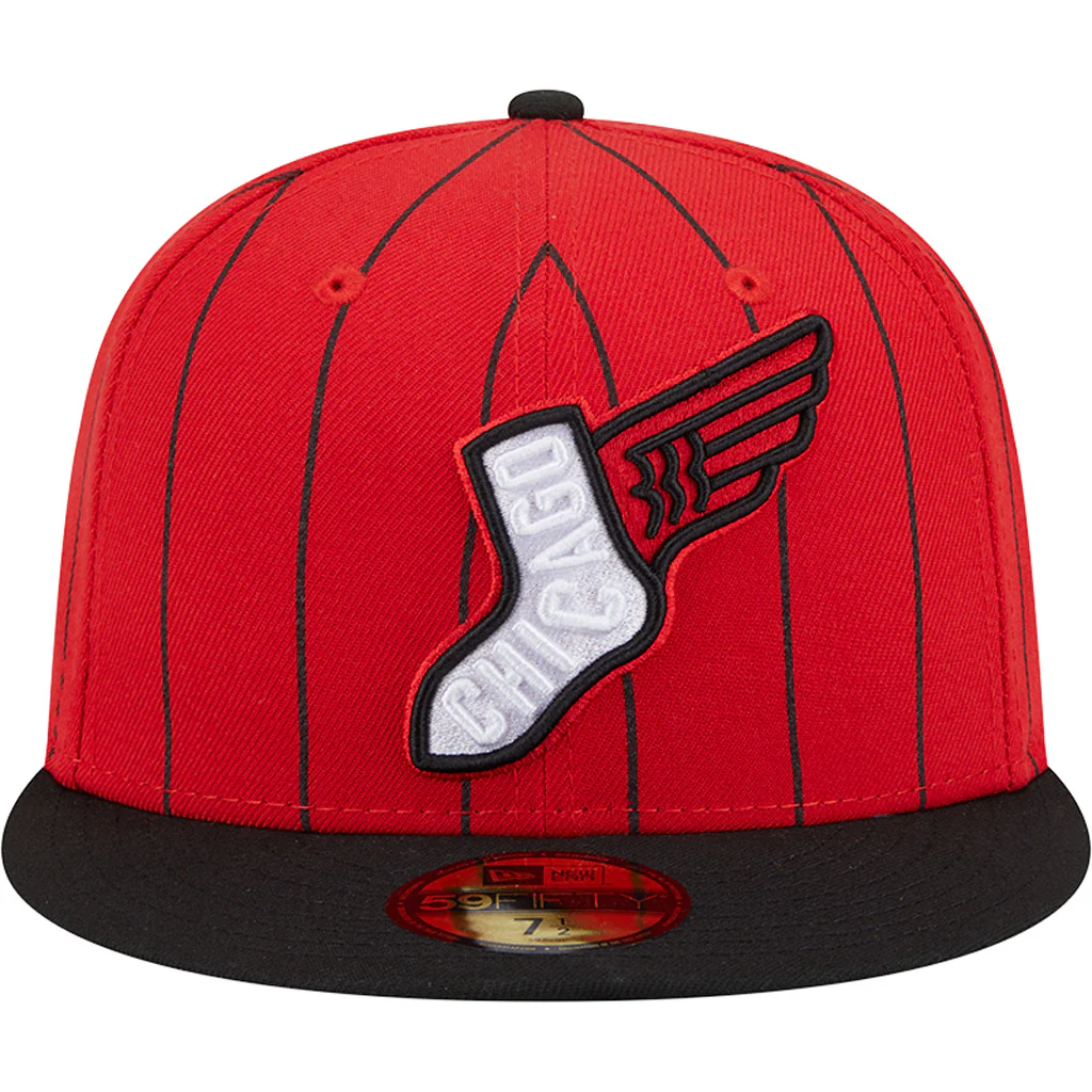 MLB Chicago White Sox New Era 2025 City Connect Authentic Collection 59FIFTY Fitted Hat - Red - Image 3