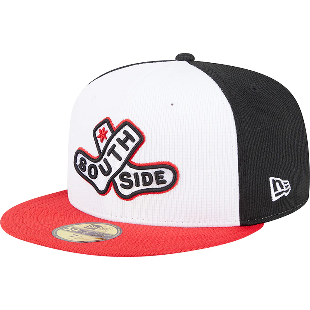 MLB Chicago White Sox New Era 2025 City Connect Batting Practice 59FIFTY Fitted Hat - White