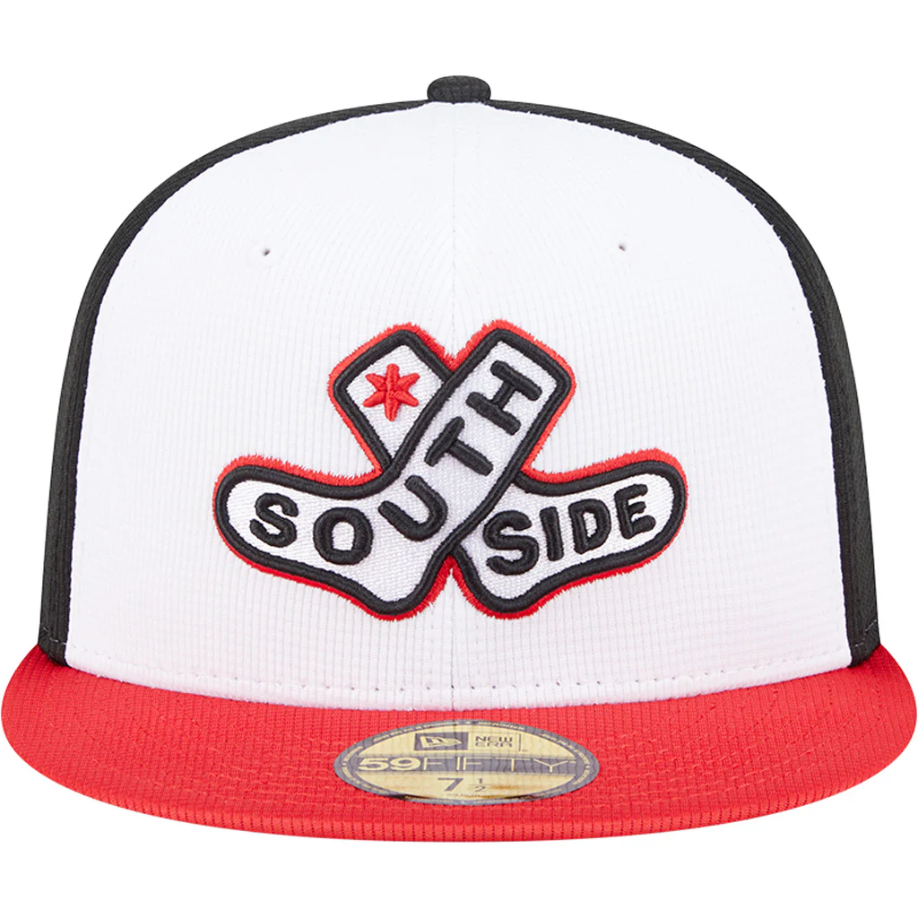 MLB Chicago White Sox New Era 2025 City Connect Batting Practice 59FIFTY Fitted Hat - White - Image 3