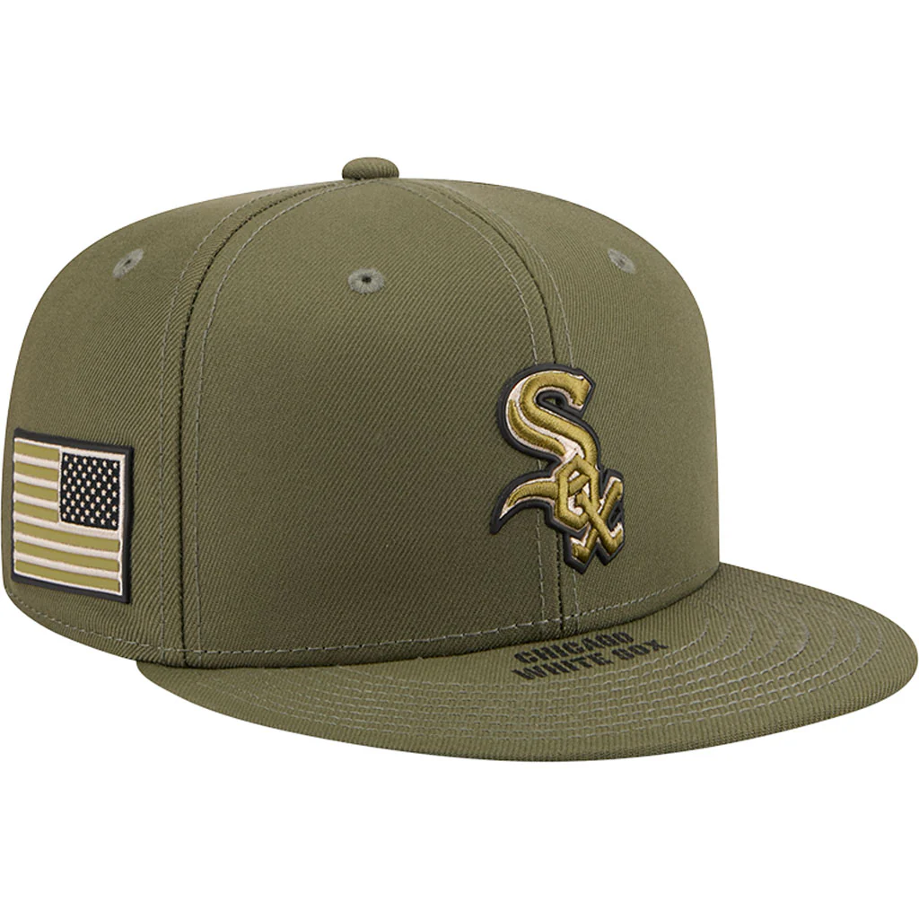MLB Chicago White Sox New Era 2026 Armed Forces Day 59FIFTY Fitted Hat - Green - Image 2
