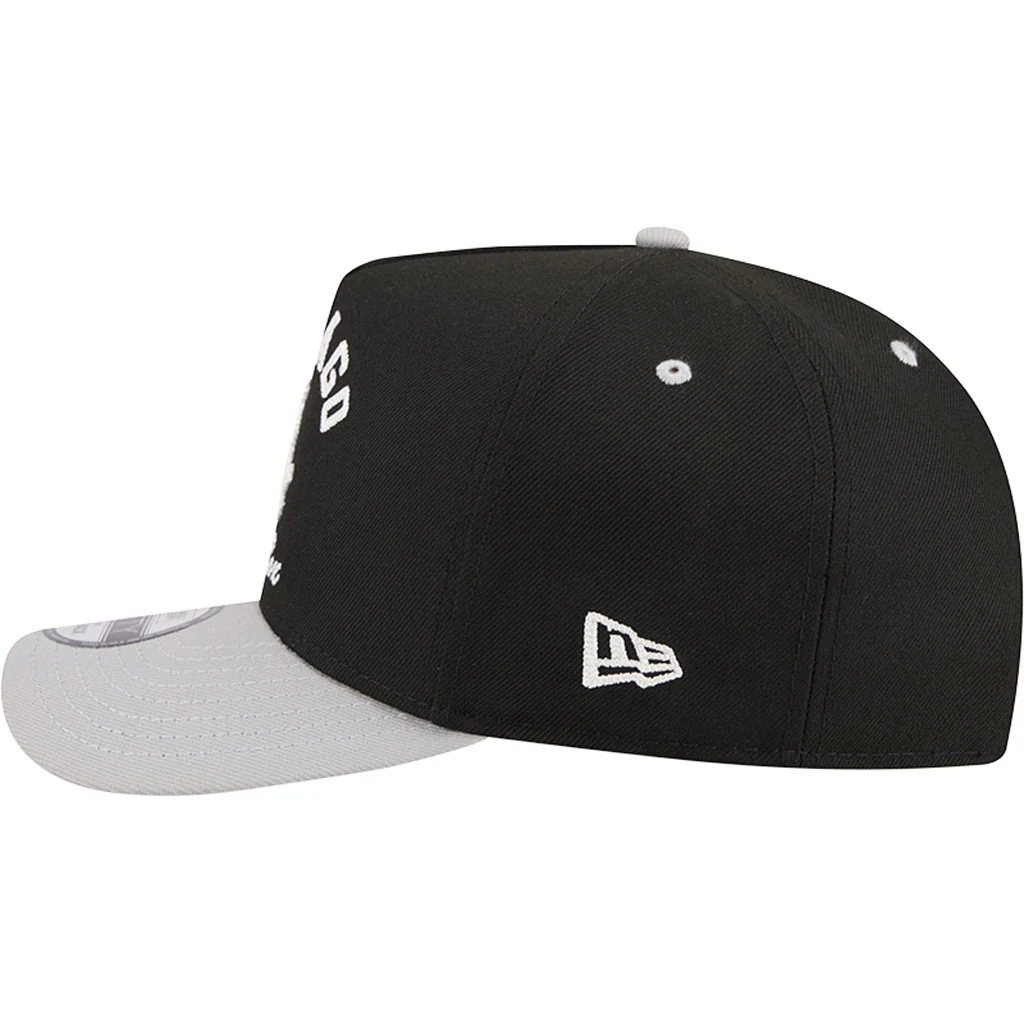 MLB Chicago White Sox New Era Arched 9FIFTY A-Frame Snapback Hat - Black - Image 4