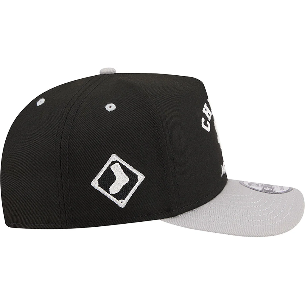MLB Chicago White Sox New Era Arched 9FIFTY A-Frame Snapback Hat - Black - Image 5