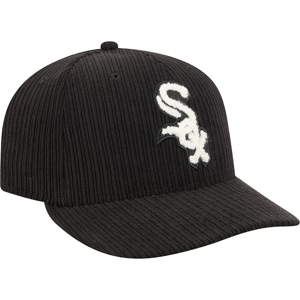 MLB Chicago White Sox New Era Chenille Pop 59FIFTY Fitted Hat - Black - Image 2
