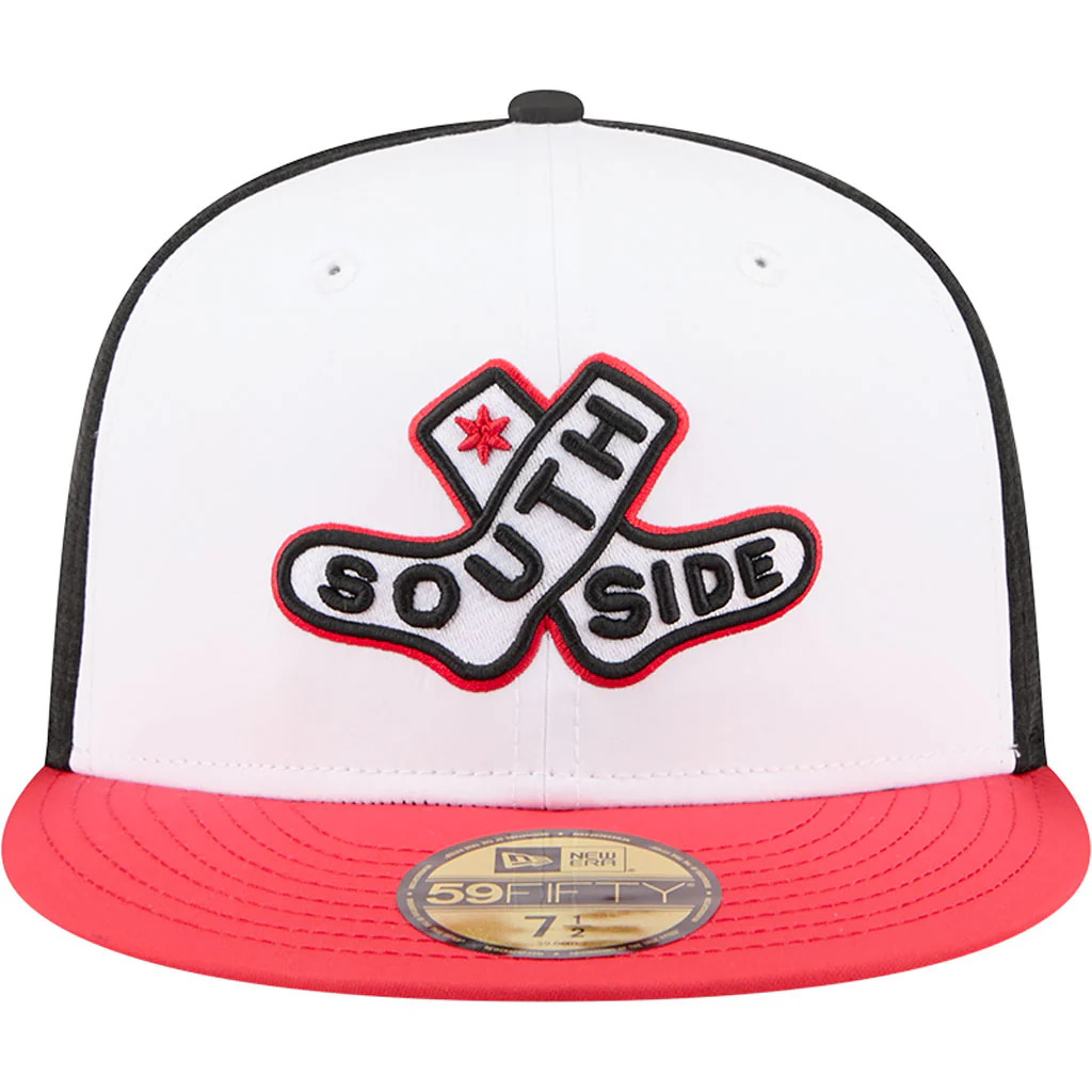MLB Chicago White Sox New Era City Connect Batting Practice 59FIFTY Fitted Hat - White - Image 3