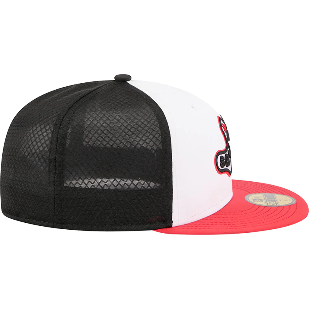 MLB Chicago White Sox New Era City Connect Batting Practice 59FIFTY Fitted Hat - White - Image 5