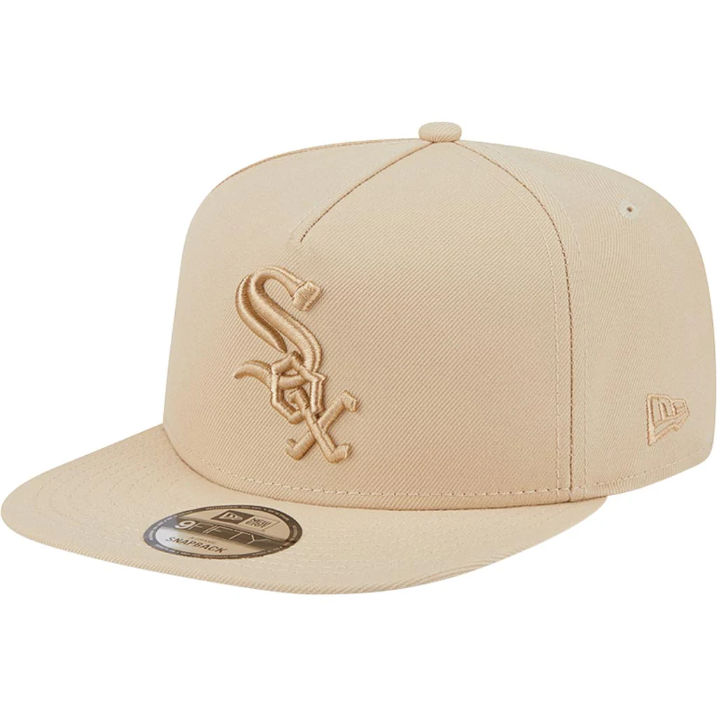 MLB Chicago White Sox New Era Dry Wood 9FIFTY A-Frame Snapback Hat - Tan