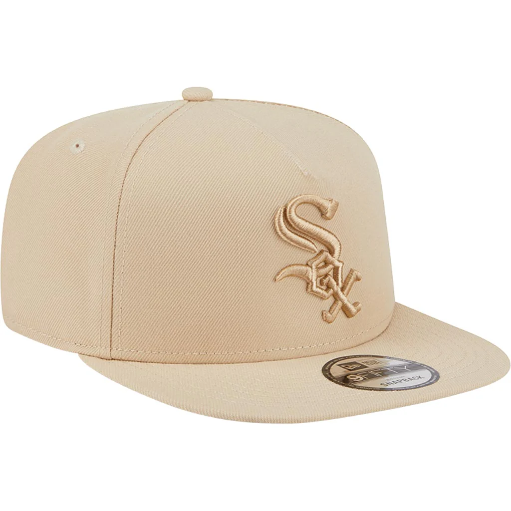 MLB Chicago White Sox New Era Dry Wood 9FIFTY A-Frame Snapback Hat - Tan - Image 2