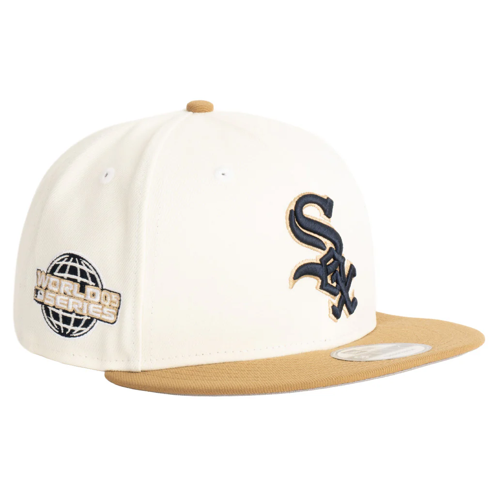 MLB Chicago White Sox New Era Harvester 9FIFTY Snapback Hat - Wheat - Image 2