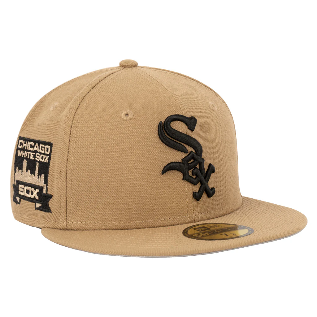 MLB Chicago White Sox New Era Mocha 59FIFTY Fitted Hat - Khaki - Image 2