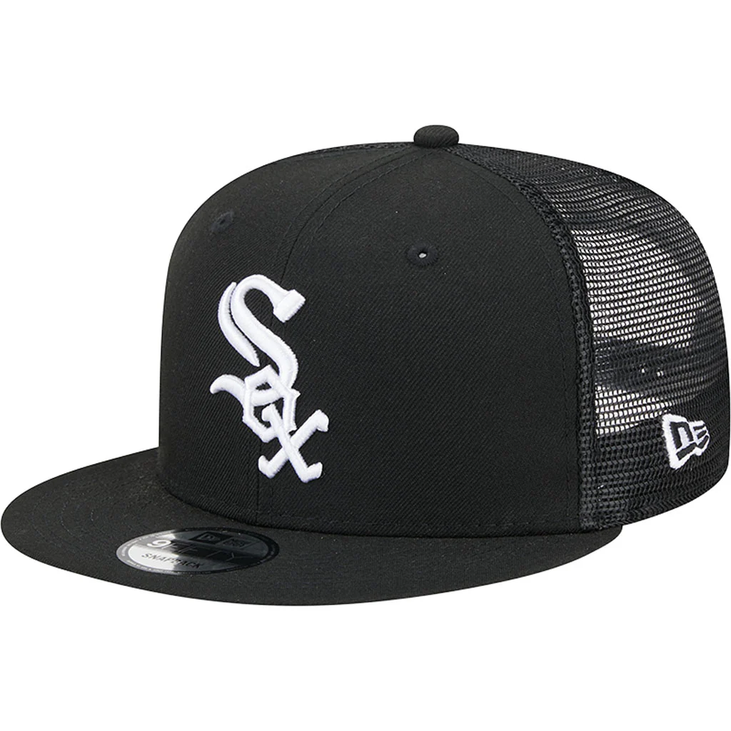 MLB Chicago White Sox New Era OTC Trucker 9FIFTY Snapback Hat - Black