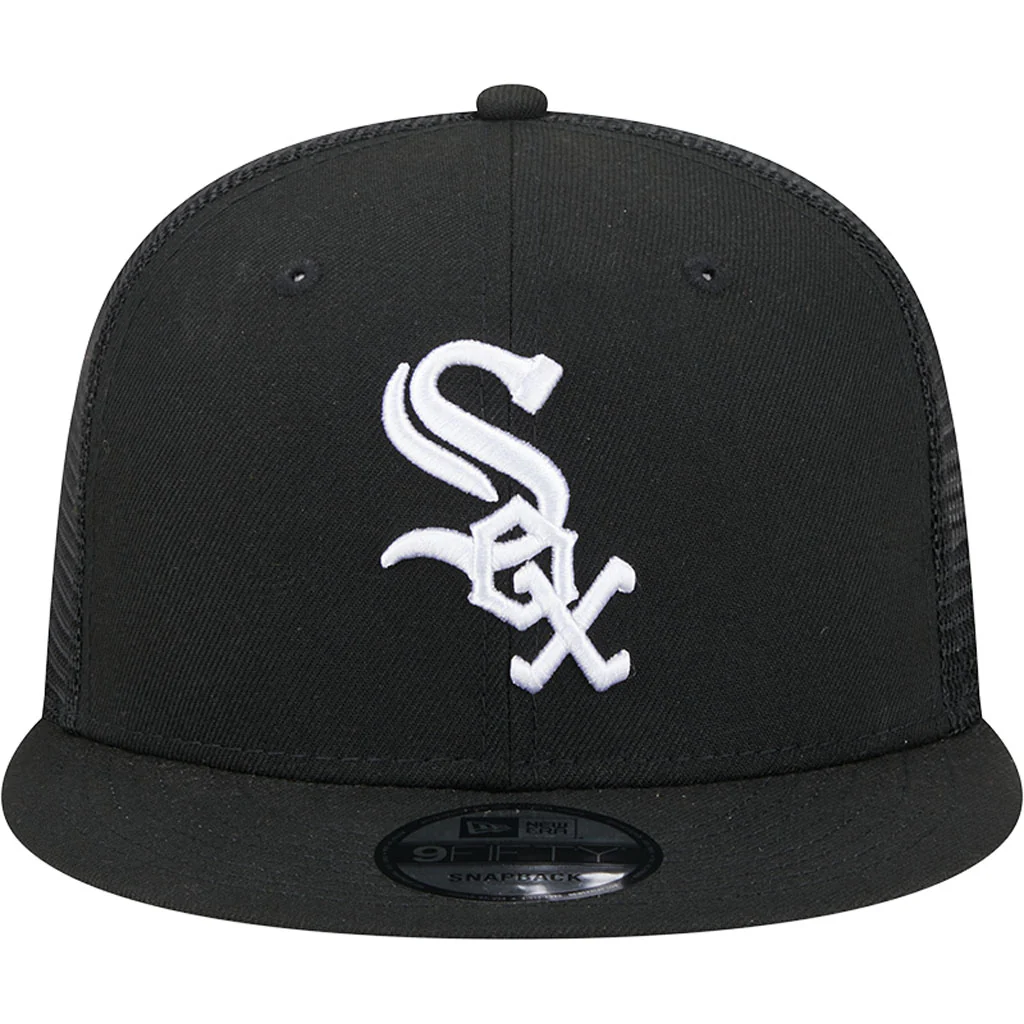 MLB Chicago White Sox New Era OTC Trucker 9FIFTY Snapback Hat - Black - Image 3