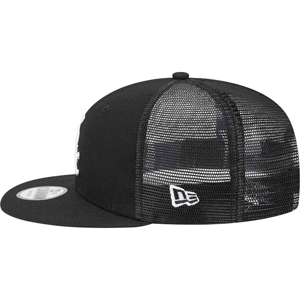 MLB Chicago White Sox New Era OTC Trucker 9FIFTY Snapback Hat - Black - Image 4