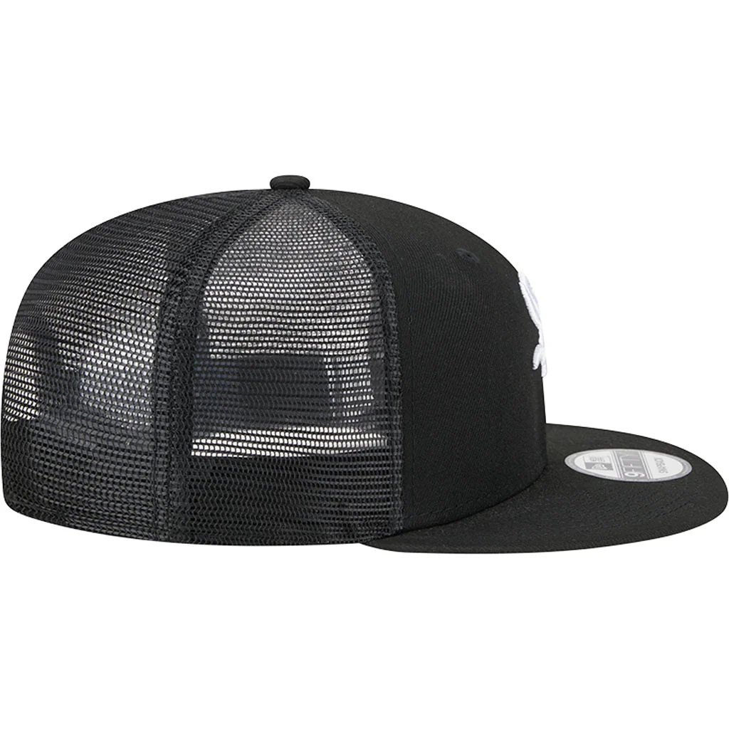 MLB Chicago White Sox New Era OTC Trucker 9FIFTY Snapback Hat - Black - Image 5