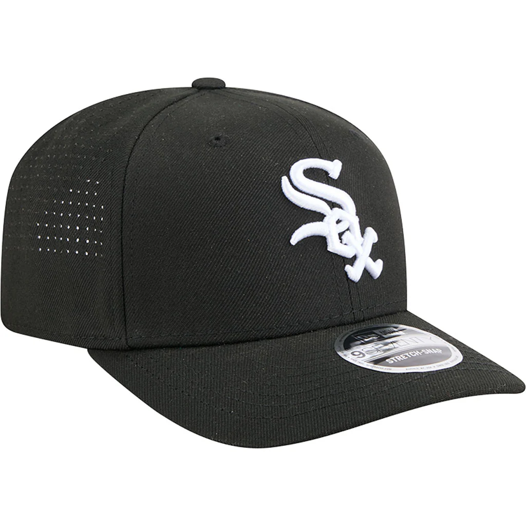 MLB Chicago White Sox New Era Performance 9SEVENTY Stretch Snapback Hat - Black - Image 2