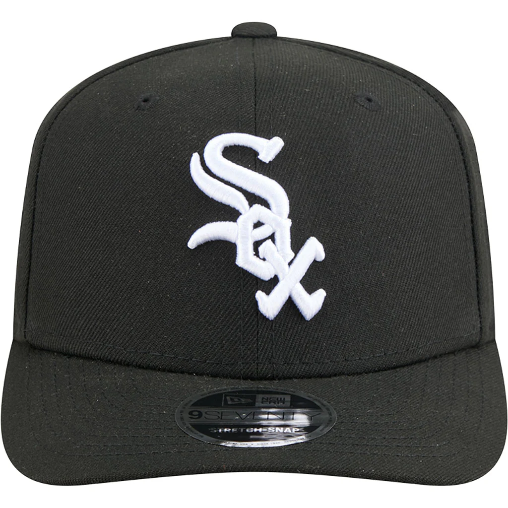 MLB Chicago White Sox New Era Performance 9SEVENTY Stretch Snapback Hat - Black - Image 3