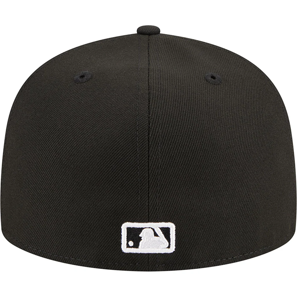 MLB Chicago White Sox New Era Side Patch Black & White 59FIFTY Fitted Hat - Black - Image 6