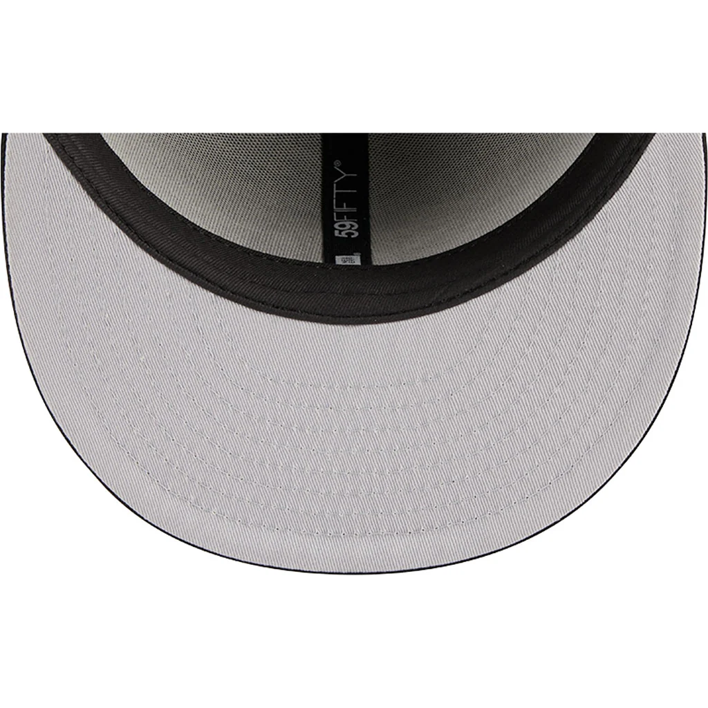 MLB Chicago White Sox New Era Side Patch Black & White 59FIFTY Fitted Hat - Black - Image 7