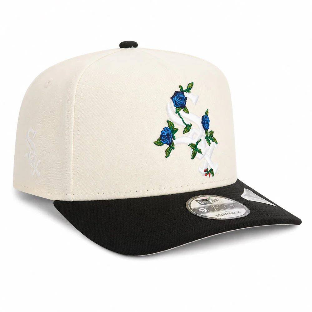 MLB Chicago White Sox New Era Two-Tone Summer Flower 9FIFTY A-Frame Snapback Hat - Cream