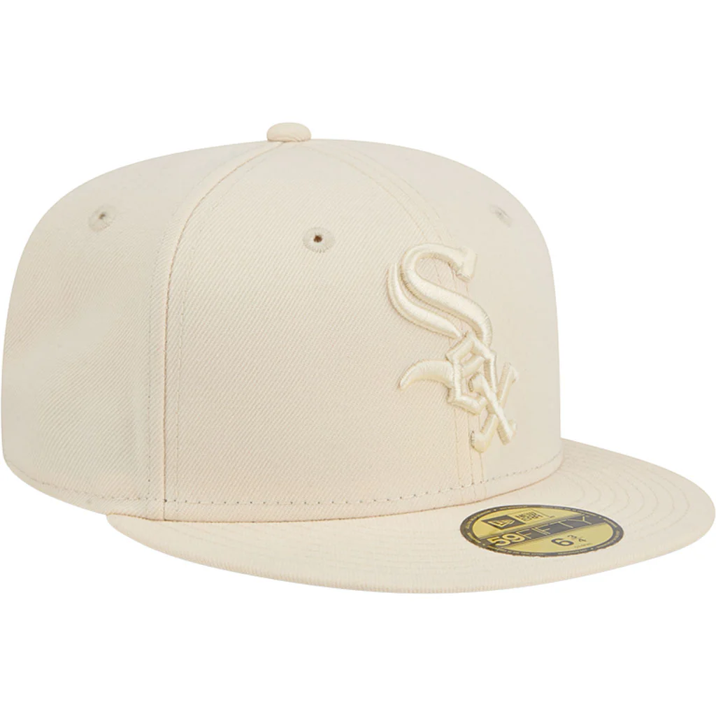 MLB Chicago White Sox New Era Vanilla 59FIFTY Fitted Hat - Cream - Image 2