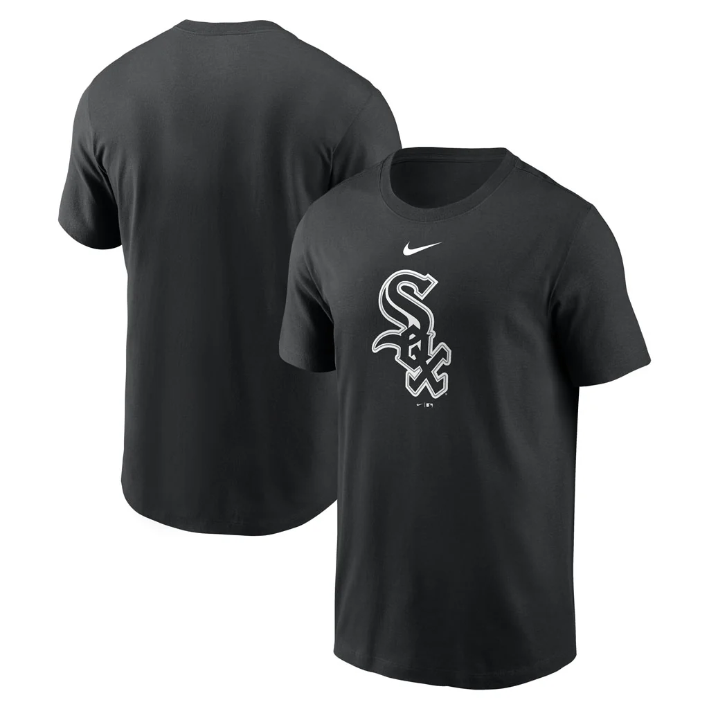 MLB Chicago White Sox Nike Cotton Logo T-Shirt - Black