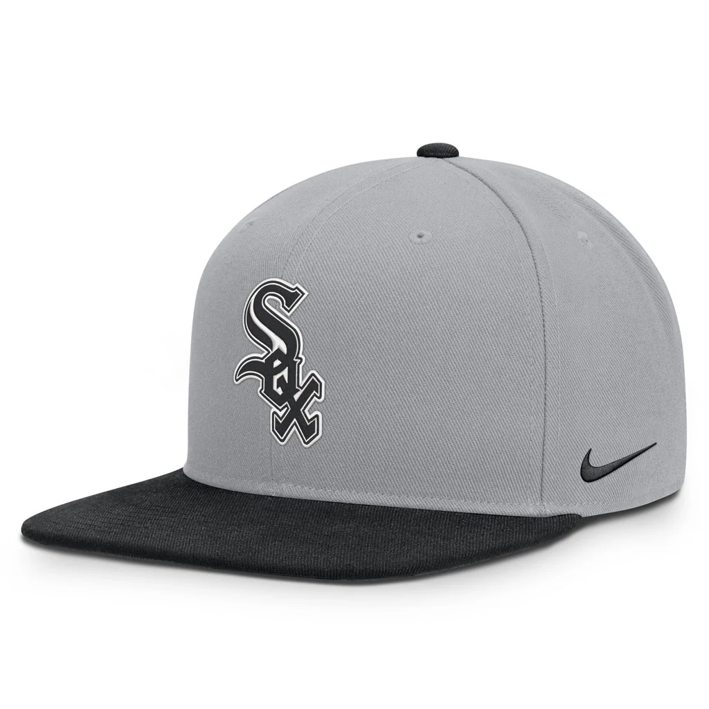 MLB Chicago White Sox Nike Two-Tone Primetime Pro Snapback Hat - Graphite