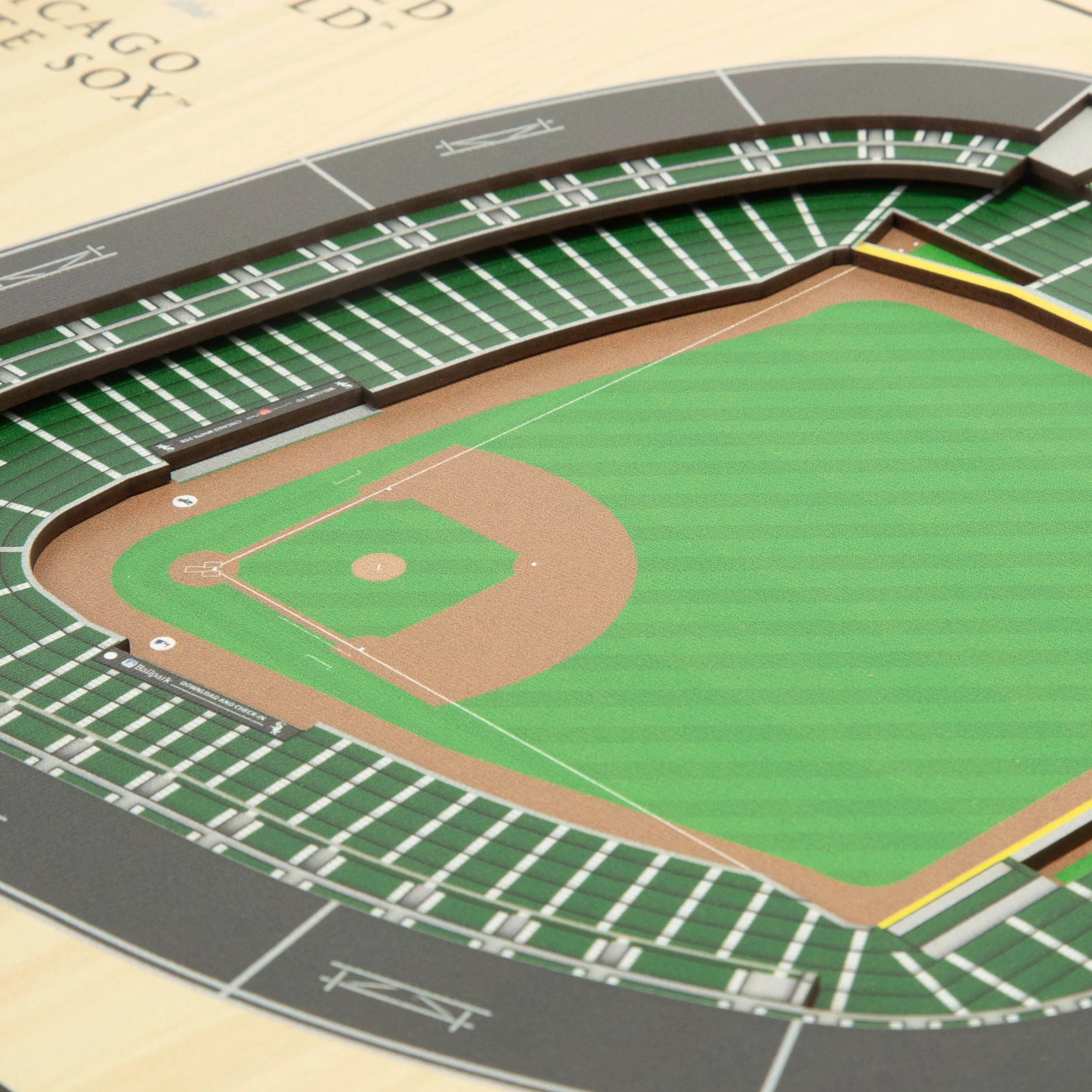 MLB Chicago White Sox You the Fan 5-Layer 3D Stadium View Wall Art - Image 3