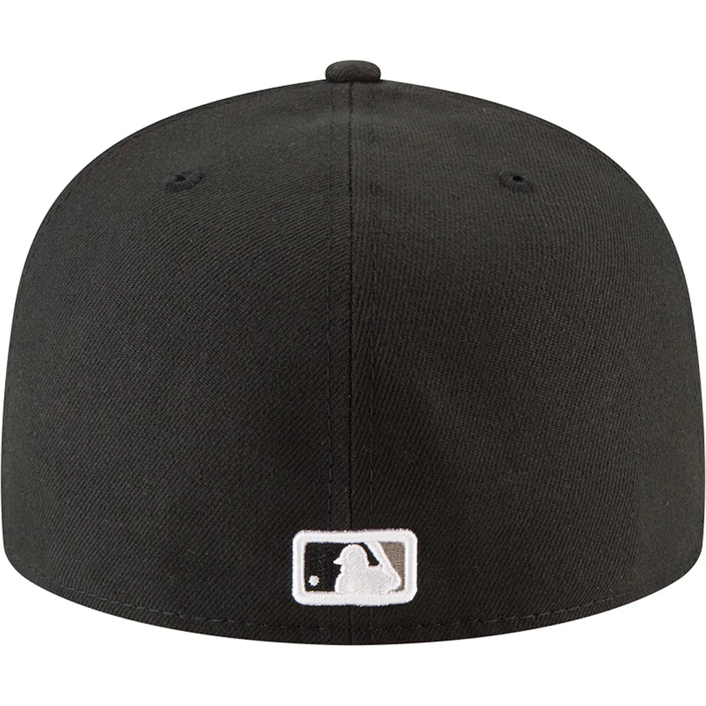 MLB Chicago White Sox Youth New Era Home Authentic Collection 59FIFTY Fitted Hat - Black - Image 4