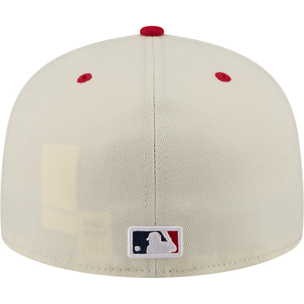 MLB Cincinnati Reds New Era 2026 4th of July 59FIFTY Fitted Hat - Cream - Image 5