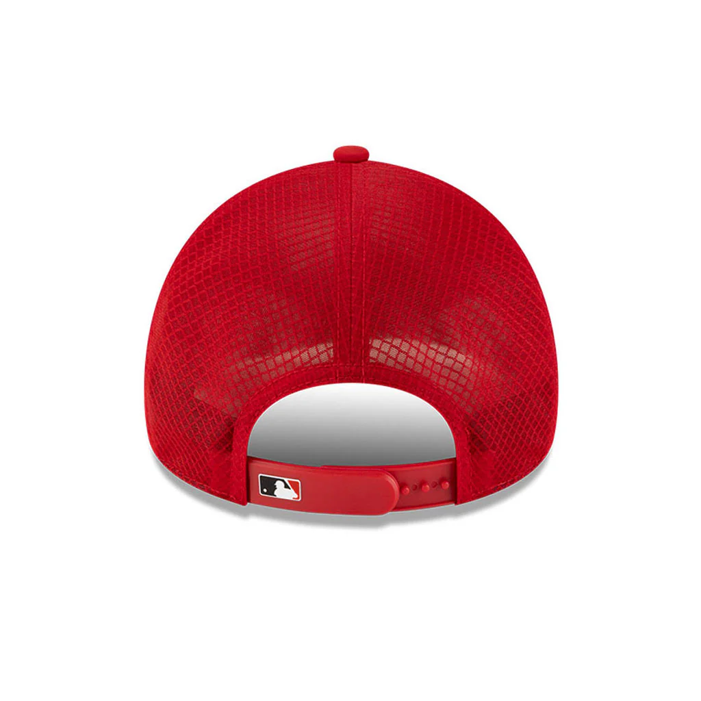 MLB Cincinnati Reds New Era Batting Practice Apex 9FORTY Snapback Hat - Red - Image 3