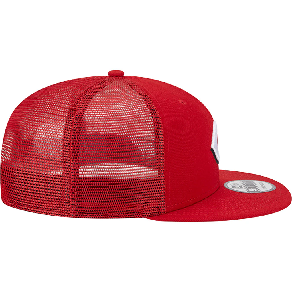 MLB Cincinnati Reds New Era OTC Trucker 9FIFTY Snapback Hat - Red - Image 5