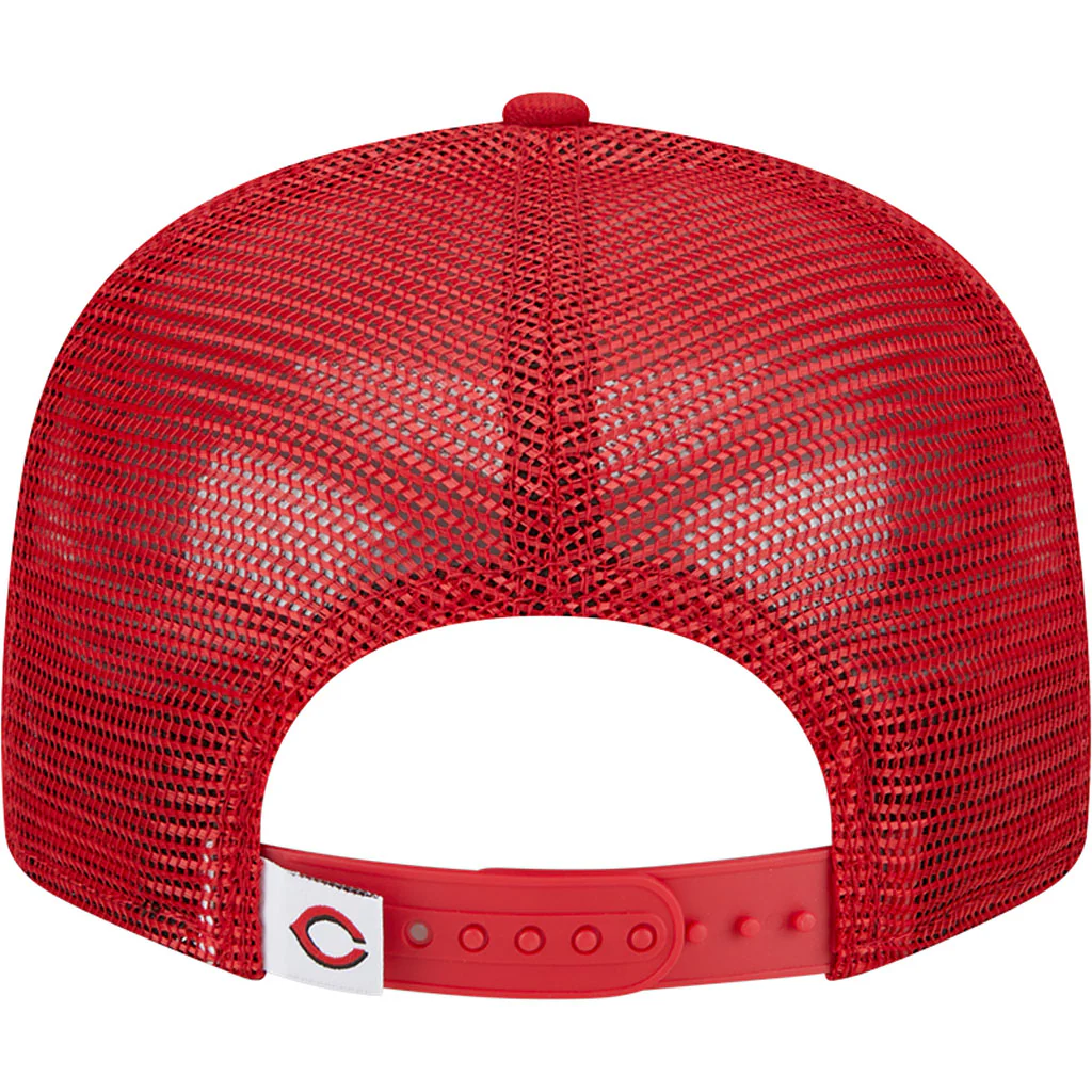 MLB Cincinnati Reds New Era OTC Trucker 9FIFTY Snapback Hat - Red - Image 6