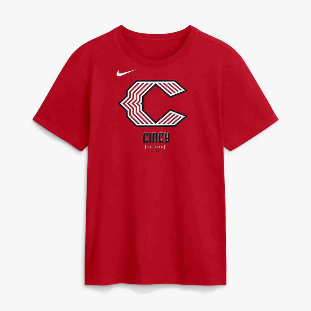 MLB Cincinnati Reds Nike 2026 City Connect Large Logo T-Shirt - Red