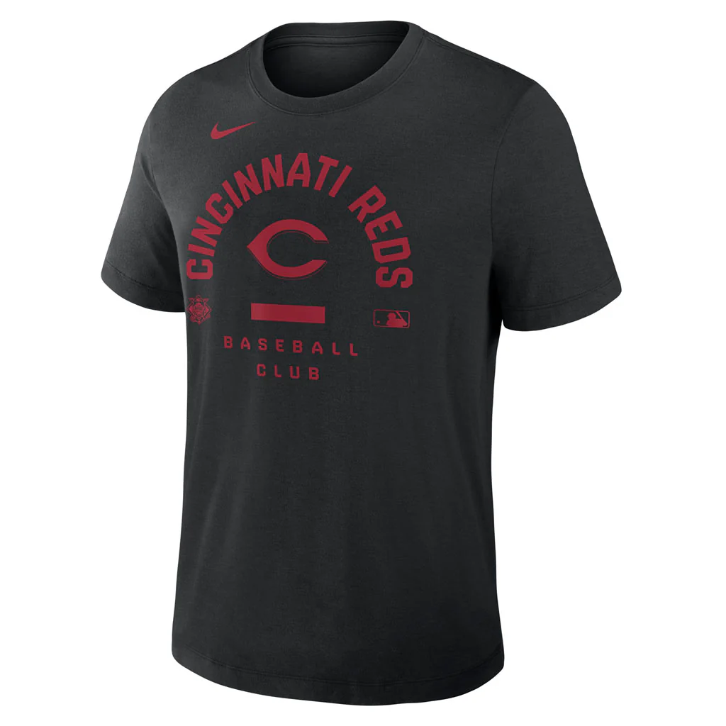 MLB Cincinnati Reds Nike 2026 Early Work T-Shirt - Black - Image 2